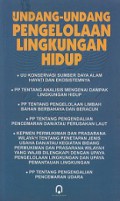 Undang-Undang Pengelolaan Lingkungan Hidup