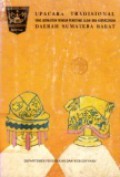 Upacara Tradisional yang Berkaitan dengan Peristiwa Alam dan Kepercayaan Daerah Sumatera Barat