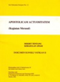 Kegiatan Merasul [Judul Asli: Apostolicam Actuositatem]