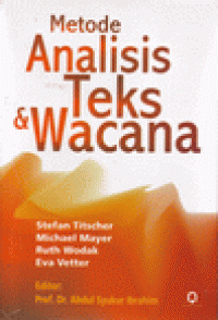 Metode Analisis Teks dan Wacana [Judul asli: Methods of Text and Discourse Analysis]