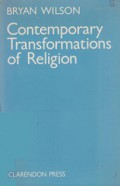 Contemporary Transformations of Religion