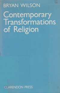Contemporary Transformations of Religion