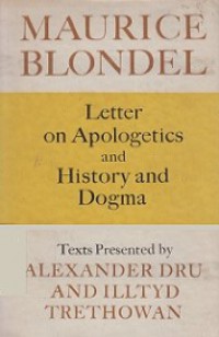 Letter on Apologetics and History and Dogma