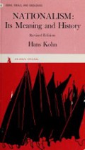 Nationalism: Its Meaning and History