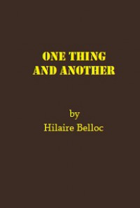 One Thing and Another