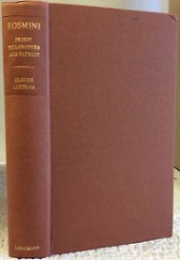 Rosmini: Priest, Philosopher and Patriot