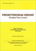 Tingkat Para Imam [Judul asli: Presbyterorum Ordinis]