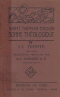 Somme Theologique de Saint Thomas D'aquin: La Trinite, Questions 27-32