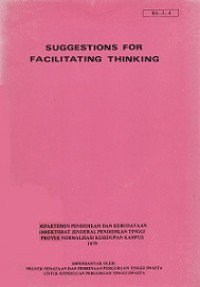 Suggestions for Facilitating Thinking