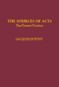 The Sources of Acts: The Present Position