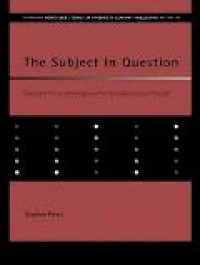 The Subject in Question: Sartre's Critique of Husserl in the Transcendence of the Ego