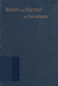 Thoughts and Teachings of Lacordaire